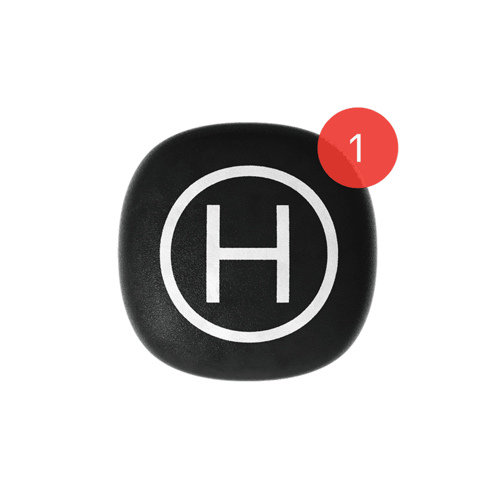 Hedvig app-ikon med notifikation