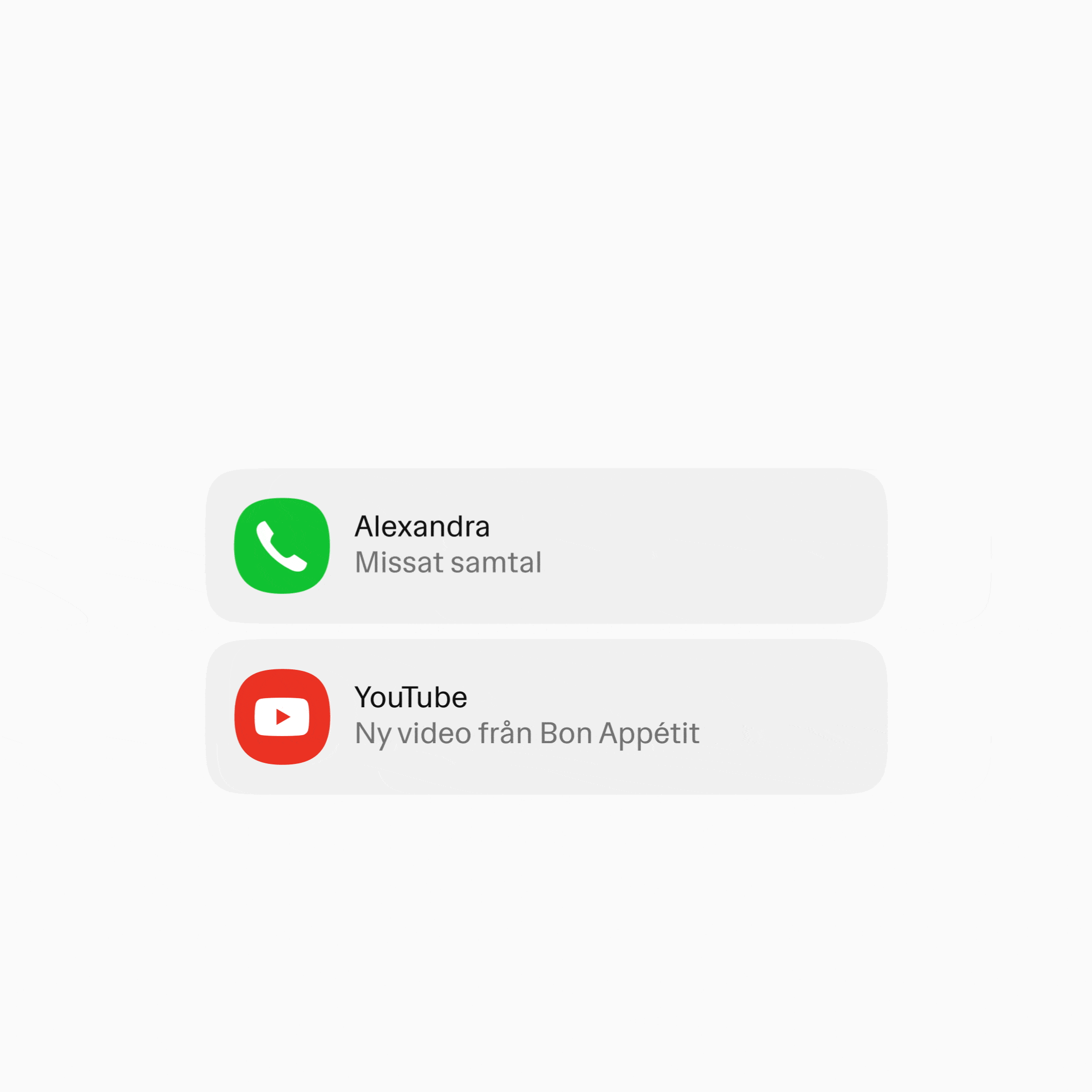 Notis från Hedvig i mobilen